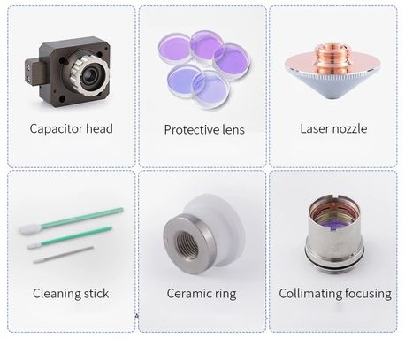 D28 D32 Raytool Wsx Precitec Ospri Bocu Máquina de corte de fibra cabeça de corte a laser bocal