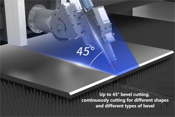 Máquina de corte a laser de aço inoxidável de 3 kW com baixa manutenção e alta velocidade