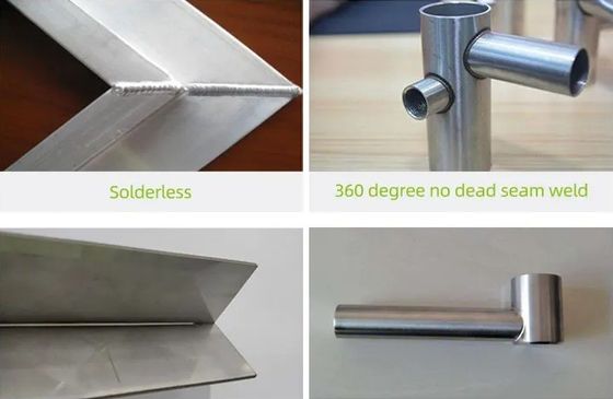 Soldadora a laser de fibra de alumínio de cobre SS CS MS com sistema de arrefecimento por ar de 1500 W