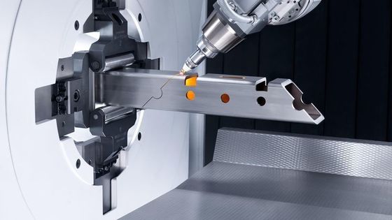 Máquina de corte a laser de tubos programável Estrutura rígida da máquina para processamento e manutenção
