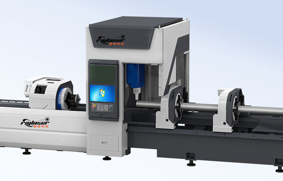 Máquina de corte a laser de tubos programável Estrutura rígida da máquina para processamento e manutenção