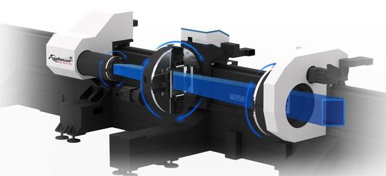 Máquina de corte de tubos a laser de três tubos com manutenção e resultados