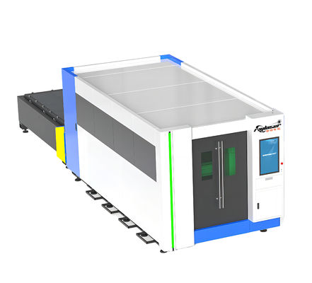 Máquina de corte a laser de fibras metálicas de folha de 3000w econômica com tampa totalmente fechada