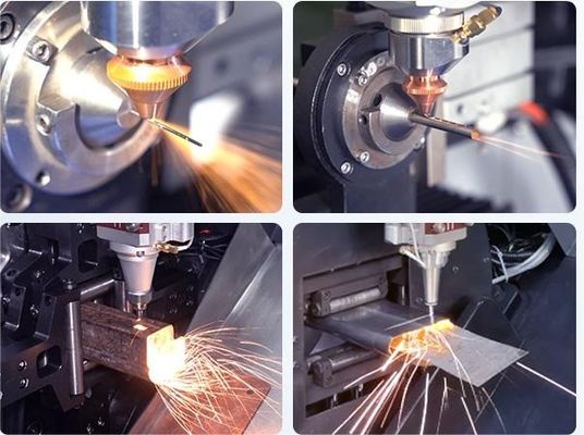 Máquina de corte a laser de fibra de 8-12 metros para tubos de tubos pequenos de metal quadrado 3000w 6000w