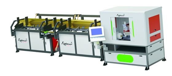 Máquina de corte a laser de fibras para tubos de aço 1kw 2kw 3kw Com dispositivo rotativo
