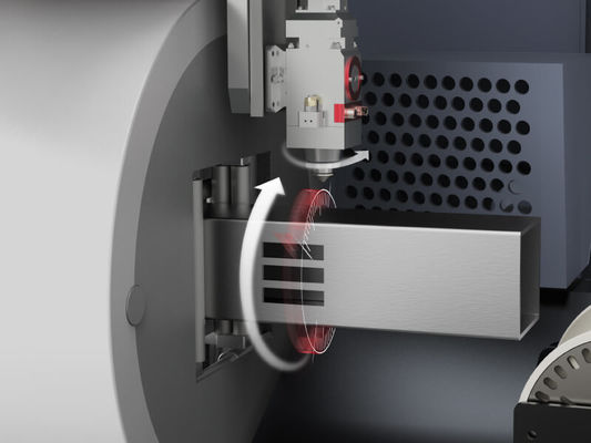 Máquina de corte a laser de tubos de aço inoxidável para tubos e perfis metálicos a alta velocidade