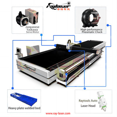 Tubo de corte avançado a laser e cortador a laser de fibra de folha 1500W 3000W IPG Max Raylaser