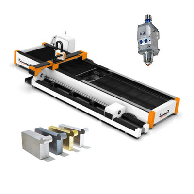 Máquina de corte a laser de fibras de tubos e chapas de metal com espessura de corte de eixo rotativo de 0-30 mm