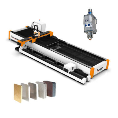 Máquina de corte de fibras de alumínio de tubos metálicos cortados a laser de baixa manutenção com cortador rotativo